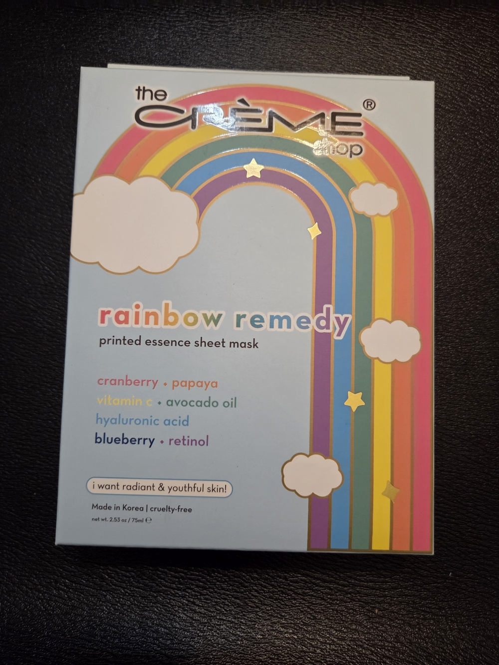 The Crème Shop Rainbow Remedy Printed Essence Sheet Mask